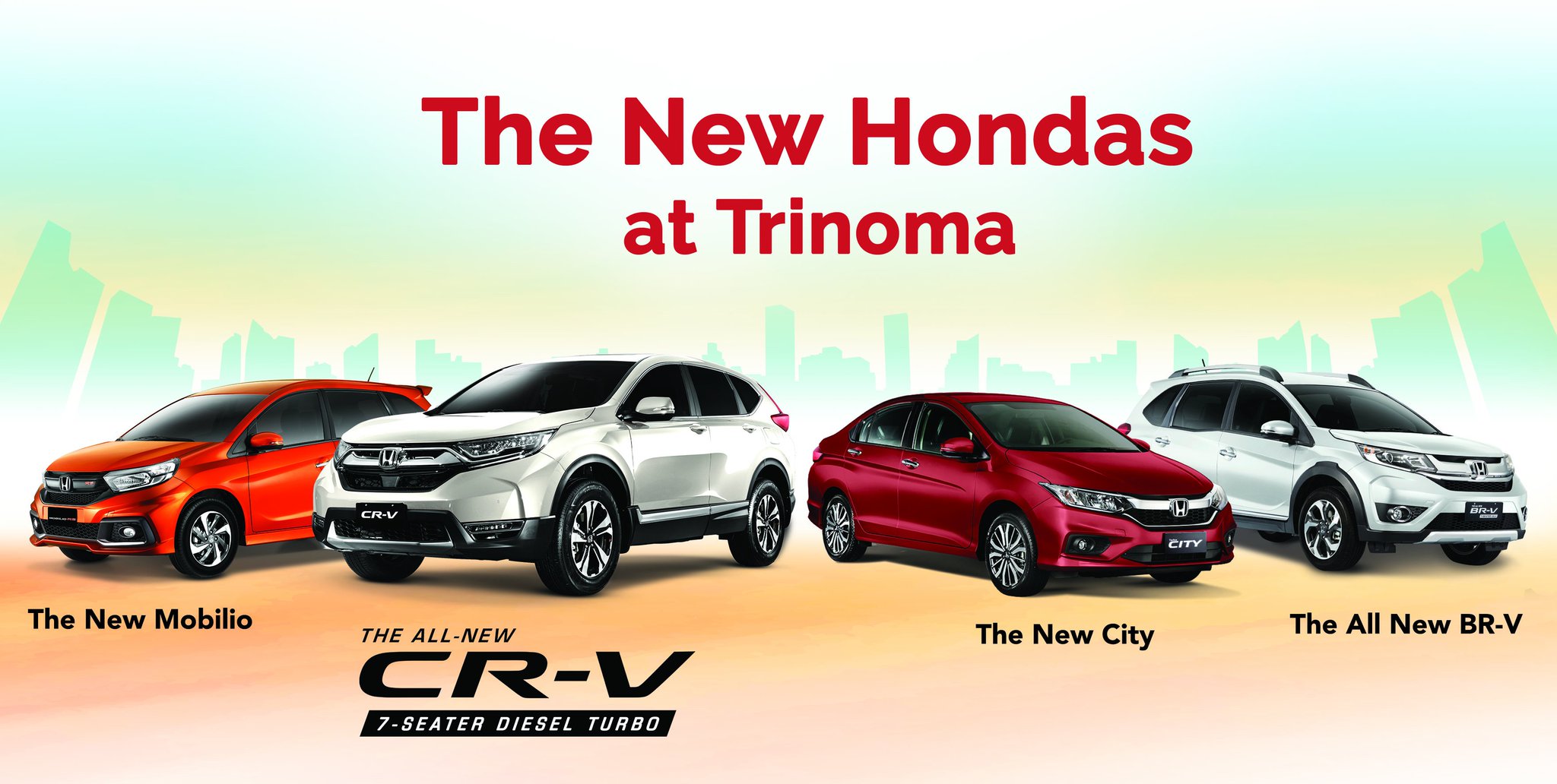 Honda Cars Philippines See The All New Cr V 7 Seater Diesel Turbo Along With Our New And Exciting Models At Trinoma G F Activity Center From October 13 15 17 T Co N0jjpshqtr Honda Cars Philippines See The All New Cr V 7 Seater Diesel Turbo Along With Our New And Exciting Models At Trinoma G F Activity Center From October 13 15 17 T Co N0jjpshqtr