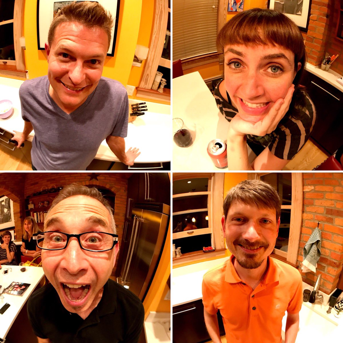 Things looked a little different at rehearsal tonight.