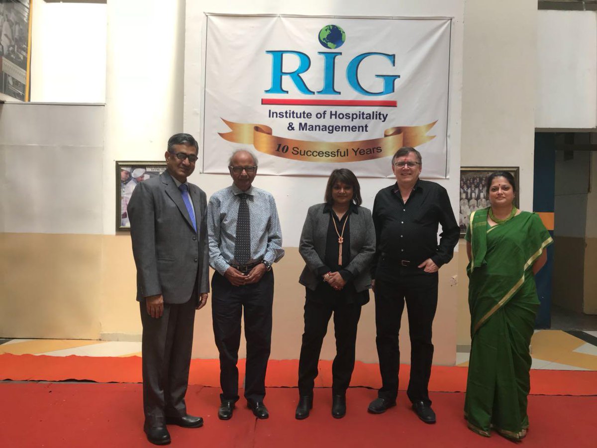 rig_institutes's tweet photo. Ms. Jane Koch, CEO and Mr. Benno, Operations Manager of a Hotel School, Sydney, Australia visited RIG. https://t.co/9O8PWzAxEo