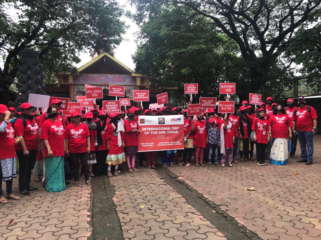 AhfIndiacares's tweet photo. Our ‘Silent Rally’ is about to begin. #AHFSilentProtest #InternationalDayofGirlChild https://t.co/4C1Mw1pcab