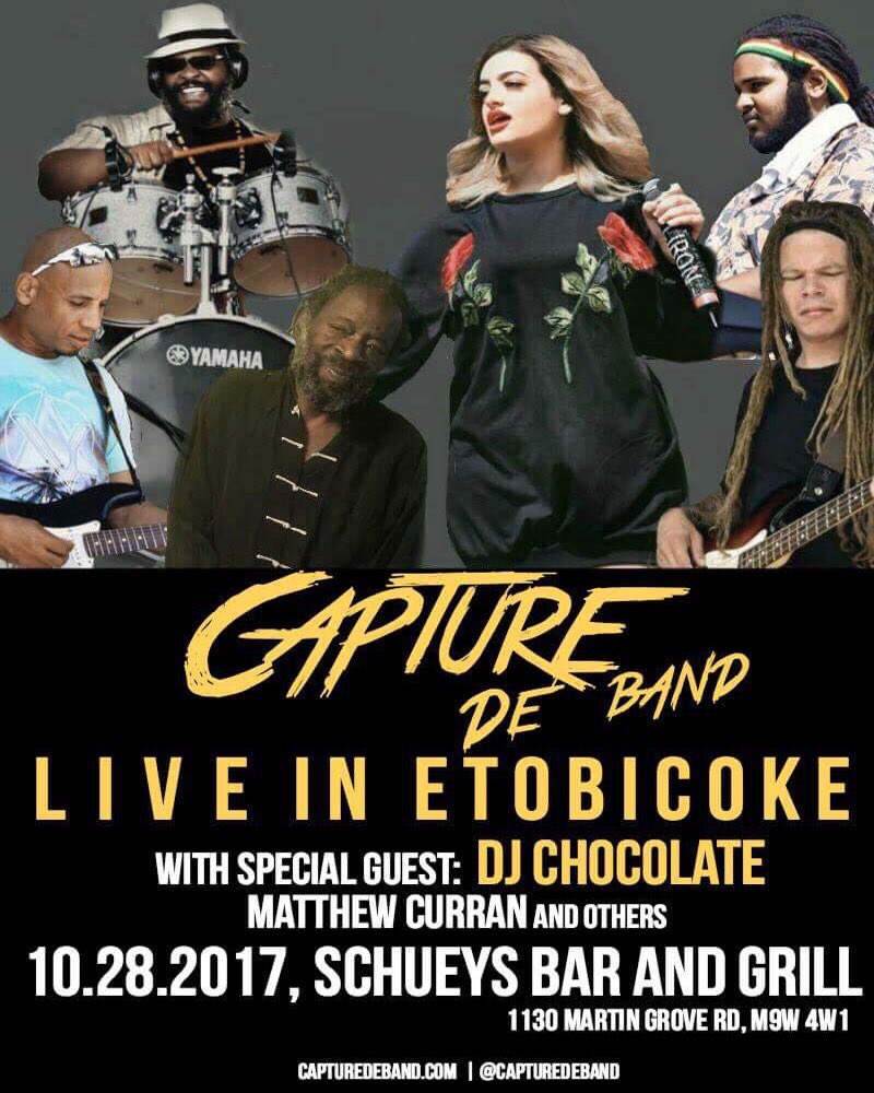 CaptureDeBand's tweet image. Coming up on October 28th 2017: Capture De Band with DJ Chocolate, Matthew Curran and others - Live at Schuey's Bar and Grill ❤️