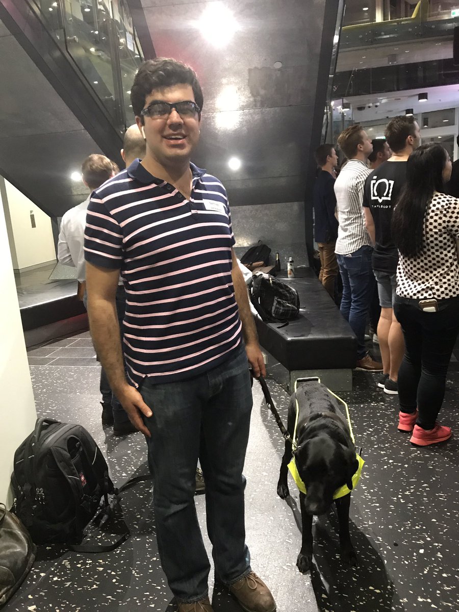 QUTEship's tweet photo. #EyeSyght - vision for touch to see tech - Congratulations Santi! Winner of sponsored $10k IP prize in #qutchallenge https://t.co/OlibukiOiS