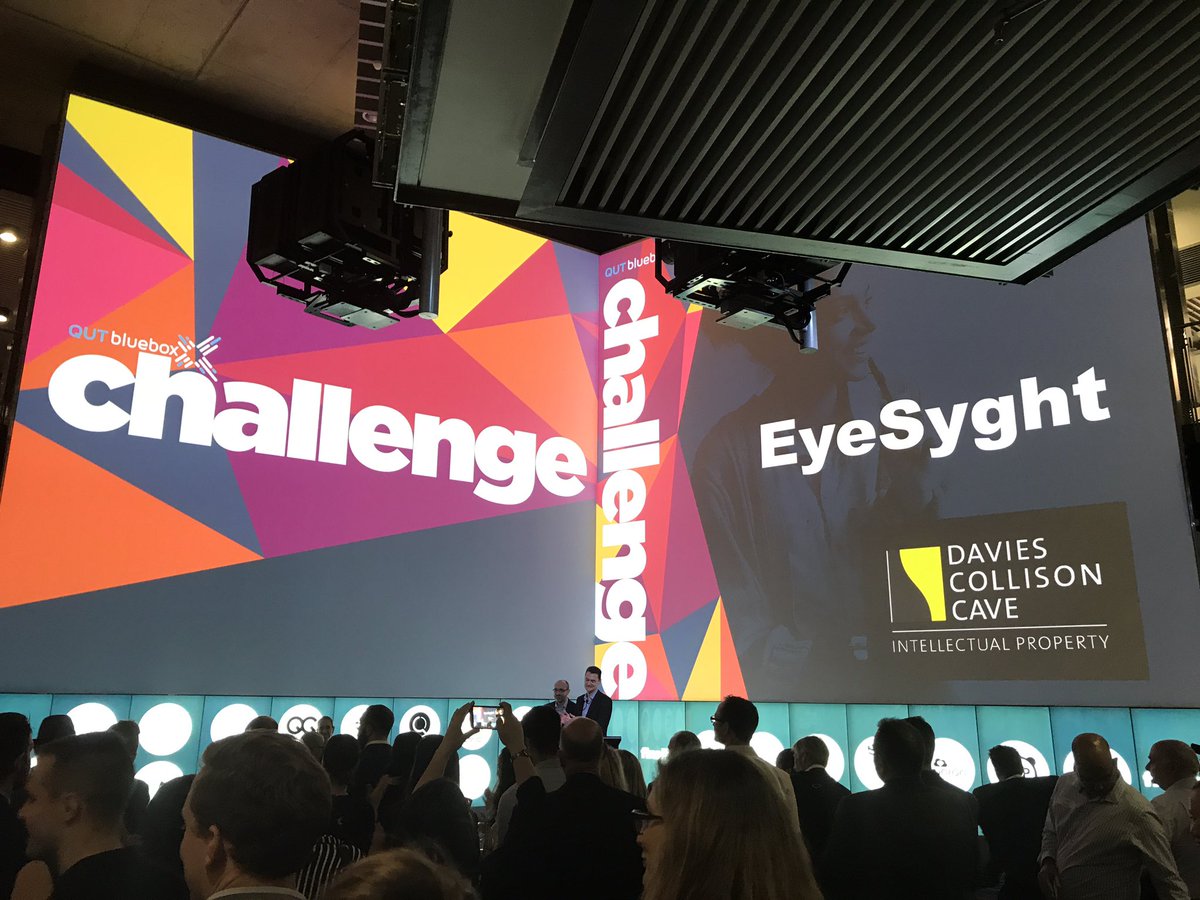QUTEship's tweet photo. #EyeSyght - vision for touch to see tech - Congratulations Santi! Winner of sponsored $10k IP prize in #qutchallenge https://t.co/OlibukiOiS
