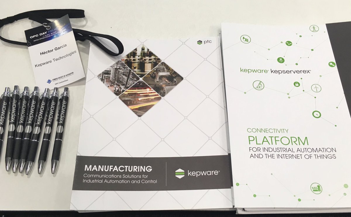Hector_GLozano's tweet photo. Everything ready for the #OPC-Day Finland. Come and meet @Kepware and @NovotekOy for news about #opcua https://t.co/2rWVOsRswF