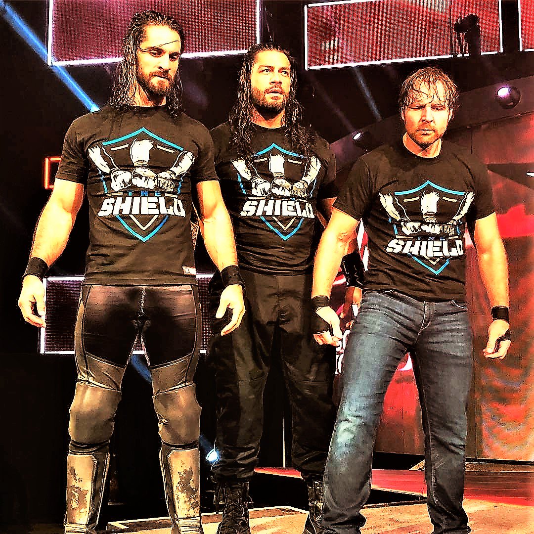 LeeshaNDessy's tweet photo. #RomanReigns #DeanAmbrose #SethRollins #SOLOStarsNow #RockSolidUnstoppableTogether #ReleaseTheHounds #OfJustice #LetFreedomRing #ShieldGO https://t.co/pGFaujpSTB