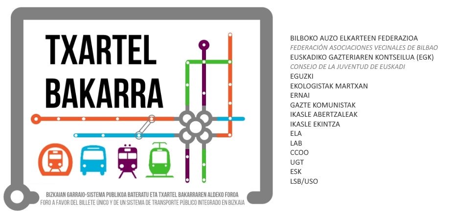 txartelbakarra's tweet image. Astelehenean, urriak 16, Txartel Bakarraren aldeko Foroa aurkeztuko da Bilbon.

19etan, Ekoetxean.

Gonbidatuta zaude!

(lagundu zabaltzen)
