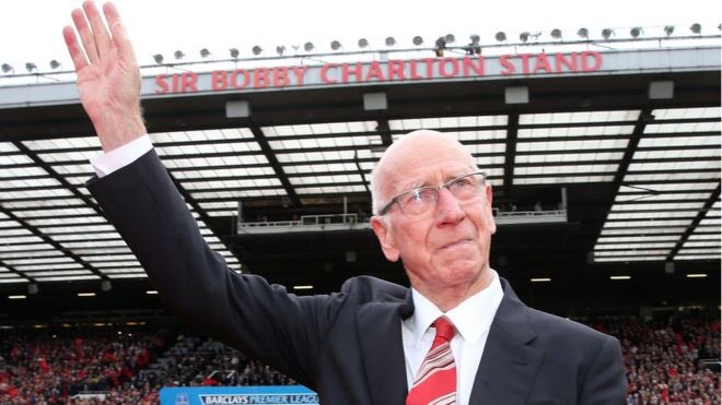 Happy Eightieth Birthday to Sir Bobby Charlton -The whole of Manchester salutes you 