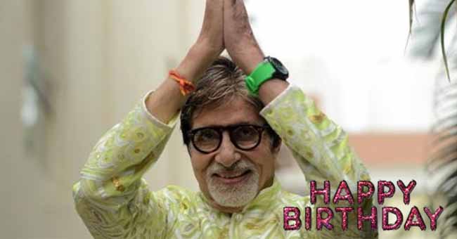 Happy Birthday wishes to legend Amitabh Bachchan 