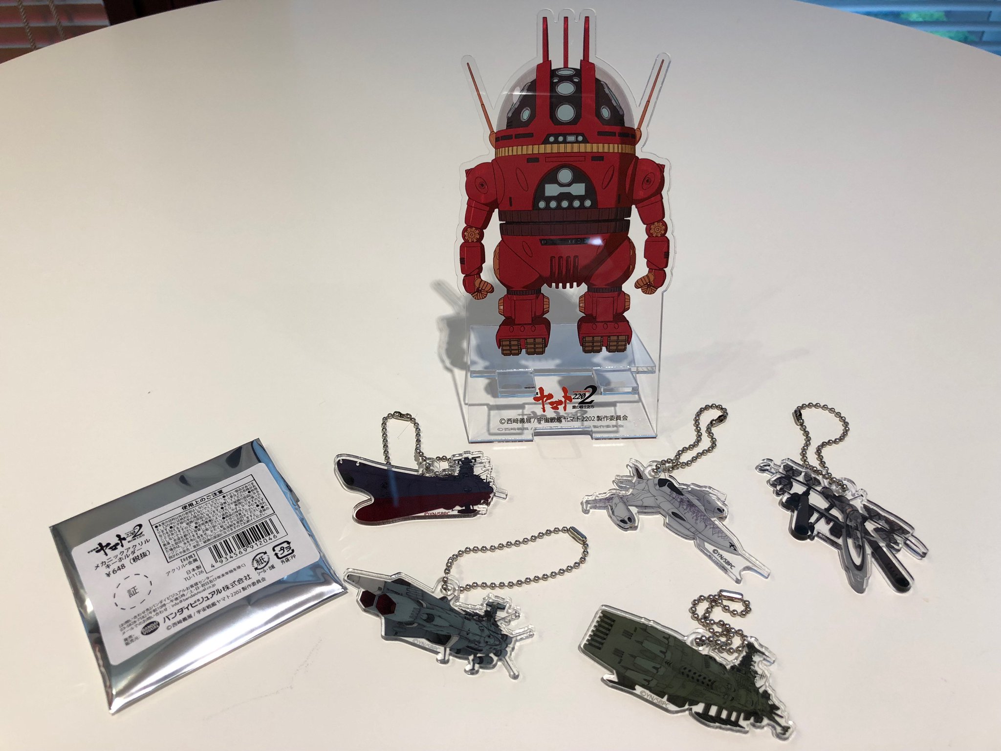 宇宙戦艦ヤマト25製作委員会 Auf Twitter 10 14 土 から販売される劇場グッズ スマホスタンド アナライザー とメカニックアクリルキーホルダー 全6種 ブラインド仕様 のサンプルが到着 劇場鑑賞の際はぜひグッズ売り場にもお立ち寄りくださいませ