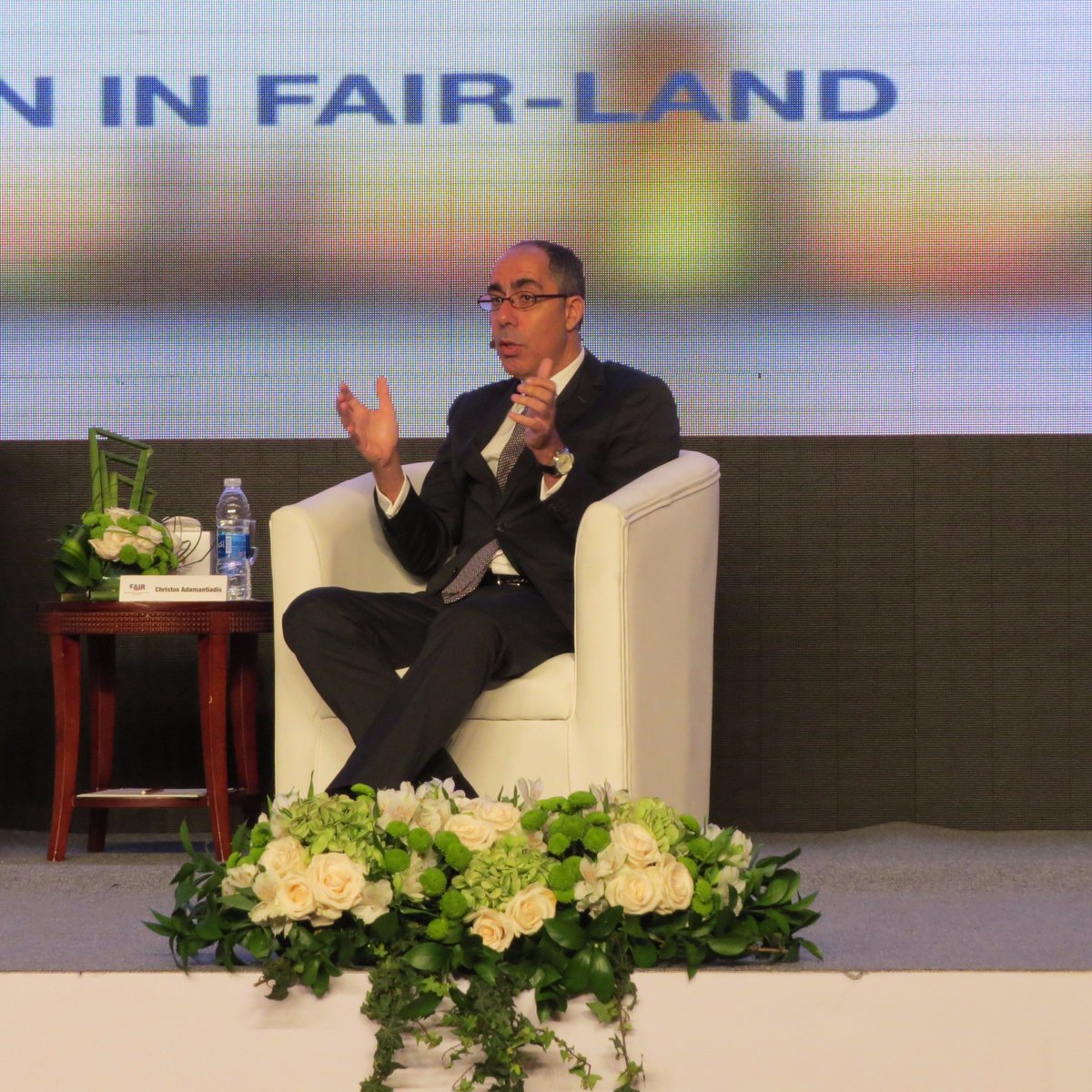 MEIRNews's tweet photo. #FAIR2017 : The challenge #insurers face is investing in #digital #technology - Christos Adamantiadis, Oman Insurance Company https://t.co/9kXVH1hbvG