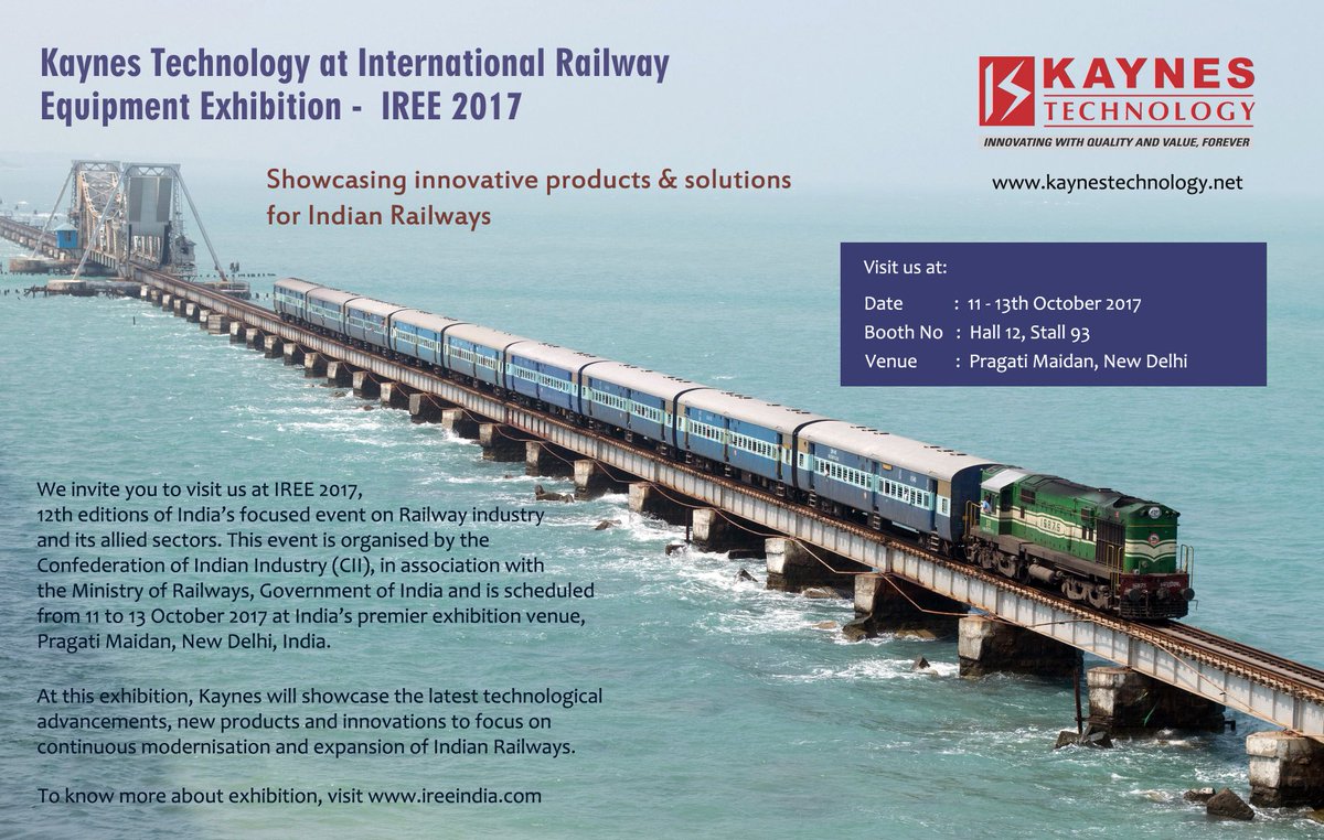 <a href="/Kaynestech/">Kaynes Technology</a> inviting you to visit us at IREE2017