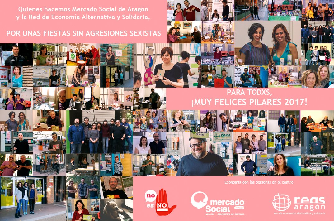 Defendemos unos #Pilares2017 en los que todxs podamos disfrutar en condiciones de igualdad y respeto. #Pilar17 #ZgzNOesNO #NOesNO