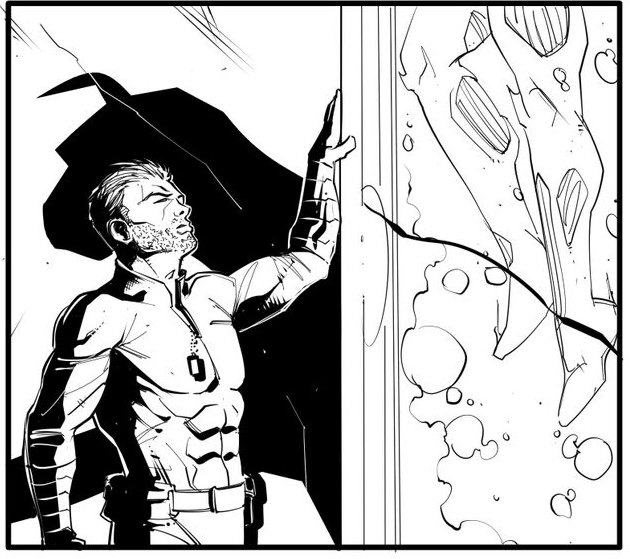 NorthstarrComic's tweet photo. Slash discovers the horrible truth behind Sabik’s plans 🌟 #makingcomics #comicbooks #illustration #art #WIP https://t.co/eWojmiKowd