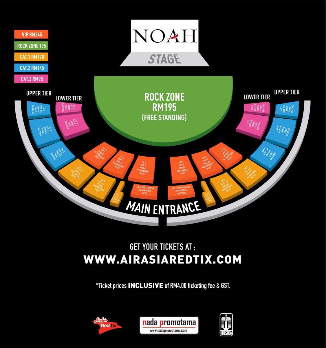 SahabatSG's tweet photo. NOAH live in KL.. 25 Nov 2017.. Get your tickets NOW!!
#NOAHLiveInKL #MusicaStudios #NadaPromotama https://t.co/WbuWubDE8E