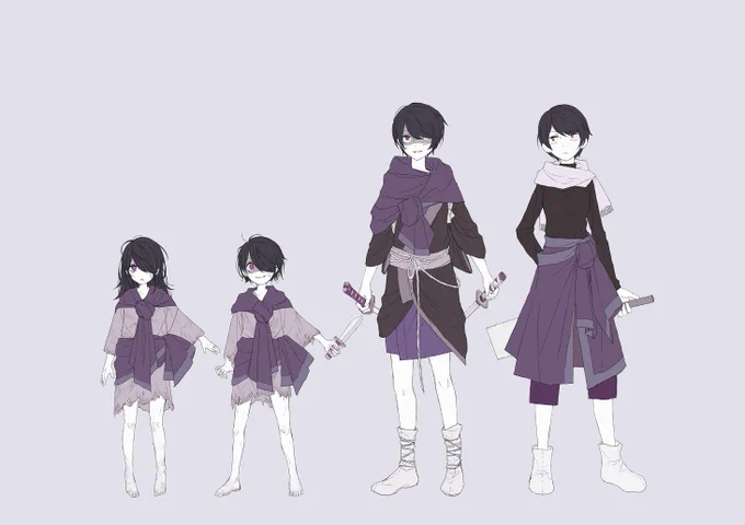 うちの子衣装全集的なもの…
キャラデザに意味のある装飾や変化を盛り込むのが性癖
#灰色の天涯 
