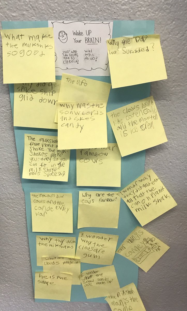 Waking up our brain by asking questions.