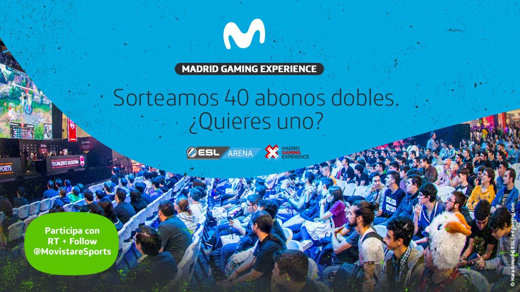 ¡Sorteamos 40 entradas dobles para ir a Madrid Gaming Experience! ¿Quieres participar? ¡Sólo tienes que hacer RT a este tweet y seguirnos!