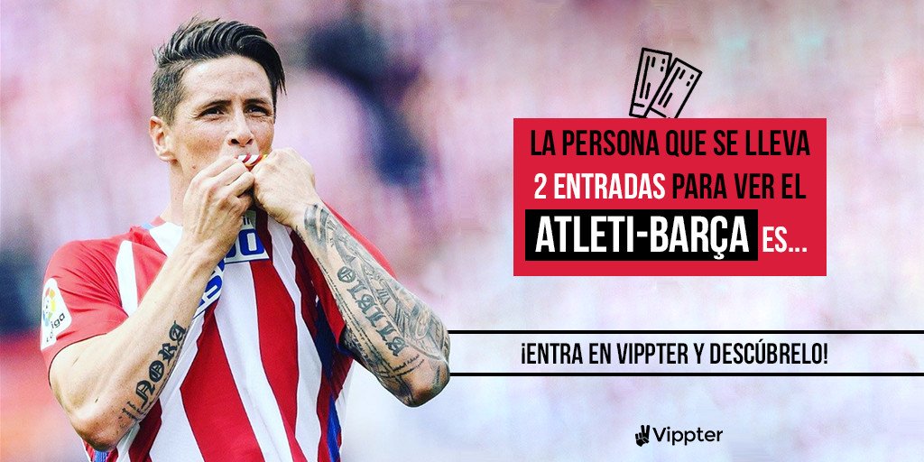 Fernando Torres (@torres) on Twitter photo Ya hay ganador de las entradas para el <a href="/Atleti/">Atlético de Madrid</a> - <a href="/FCBarcelona/">FC Barcelona</a> !! Si has participado, averigua si son tuyas aquí 👉 bit.ly/2xVeg5s 👍 Ya hay ganador de las entradas para el <a href="/Atleti/">Atlético de Madrid</a> - <a href="/FCBarcelona/">FC Barcelona</a> !! Si has participado, averigua si son tuyas aquí 👉 bit.ly/2xVeg5s 👍
