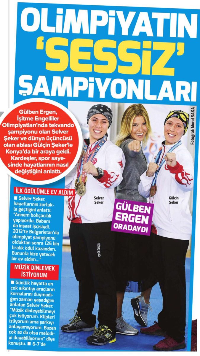 tiesfed's tweet photo. Sessiz Şampiyonların hikayeleri @gulbenergen'in kaleminden Hürriyet @KelebekMag ekinde... #tiesf https://t.co/NLyk8MqiBq