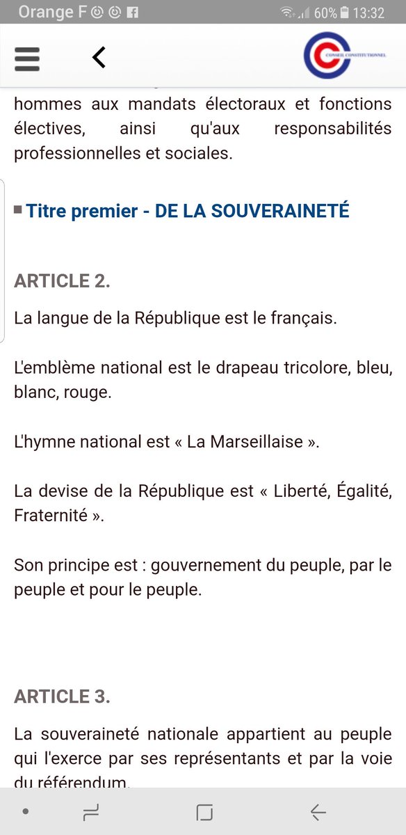 @uomoappassito Dans la Constitution française notre emblème est le drapeau bleu blanc rouge. Notre nation est la France et notre Assemblée est NATIONALE