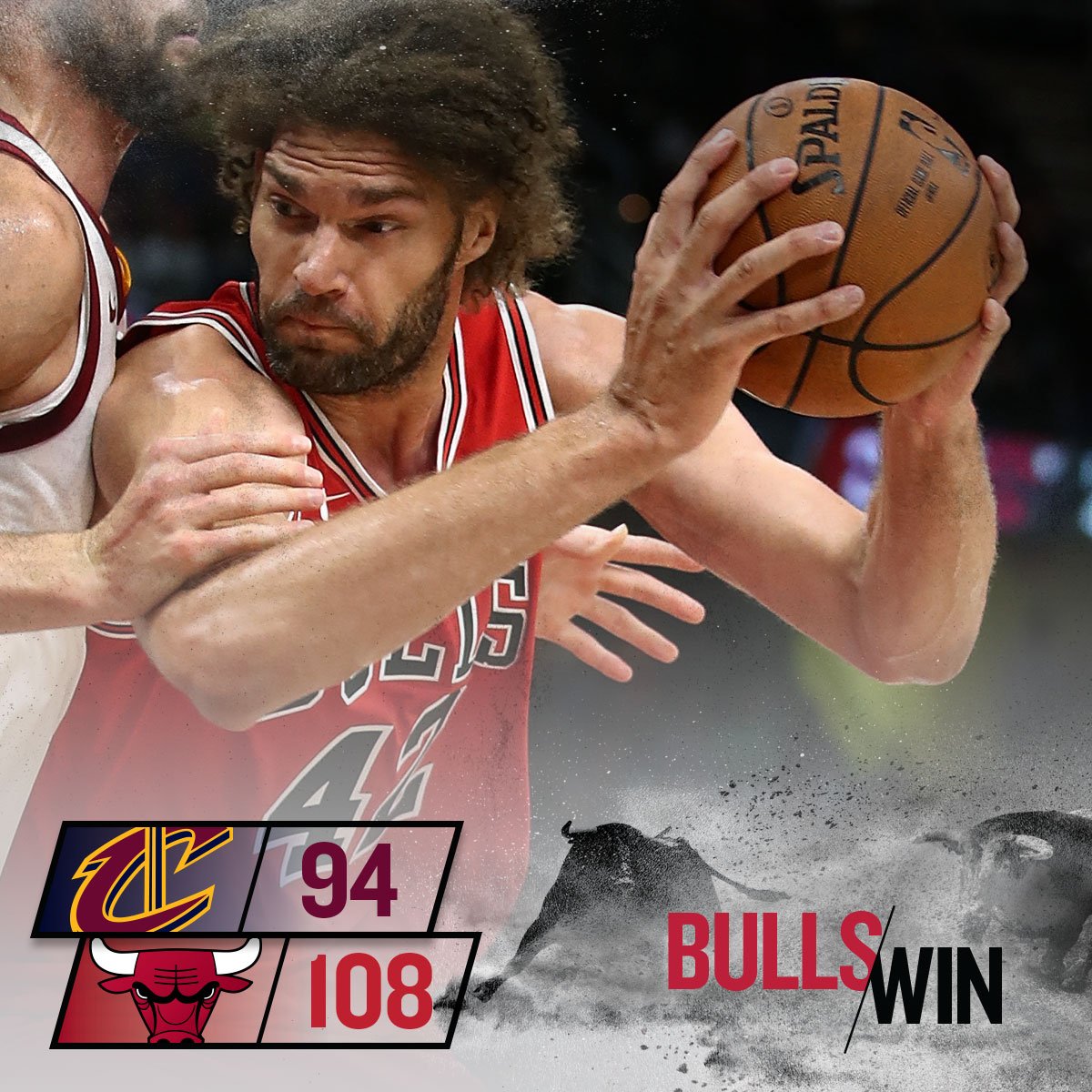 _BullsESP_'s tweet photo. Anoche ganamos por 108-94 a los Cleveland Cavaliers en nuestro último partido de pretemporada https://t.co/rCiljlvjXZ