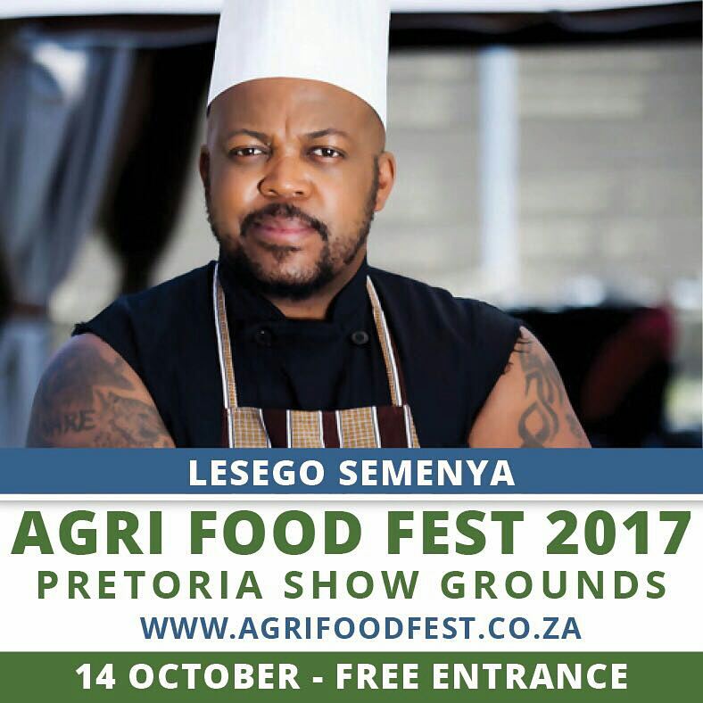 Agri Food Fest GP (@agrifoodfestgp) on Twitter photo Don't miss <a href="/LesDaChef/">Lesego Semenya</a> this coming Saturday at the #AgriFoodFest. Come enjoy all things Farm and Foodies. Don't miss <a href="/LesDaChef/">Lesego Semenya</a> this coming Saturday at the #AgriFoodFest. Come enjoy all things Farm and Foodies.