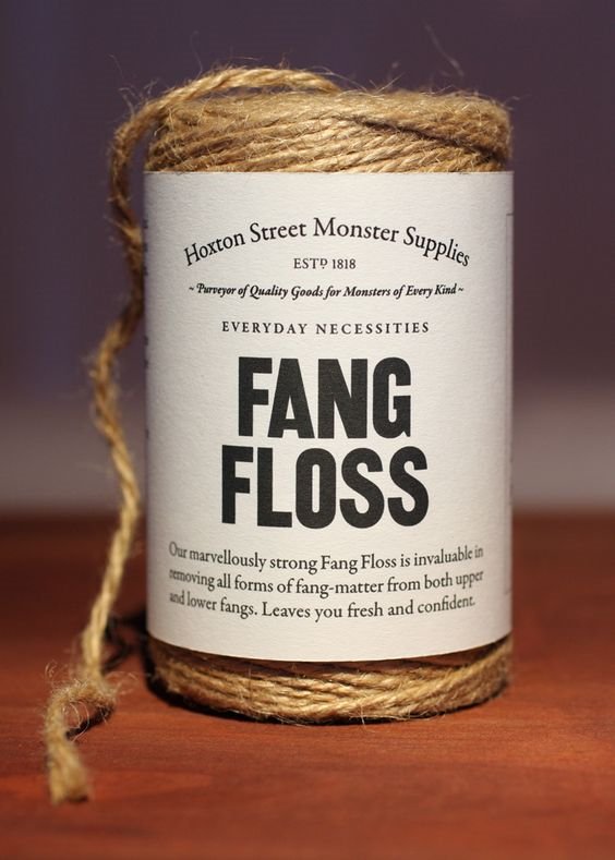 CC4ADentistry's tweet photo. #fangfloss #everydaynecessities #flossyourfangs https://t.co/Dwtqsf09xz
