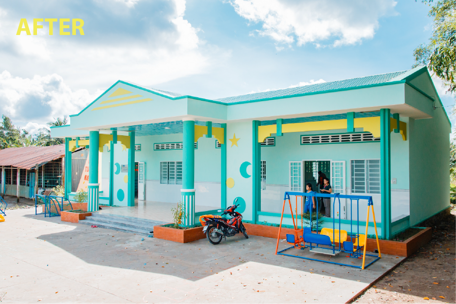 saigonchildren's tweet photo. Tan Long Kindergarten, co-sponsored by @CreditSuisse and @BASF - before and after. 
#saigonchildren #goodcause #friendlylearningenvironment https://t.co/9M9uOtEXIb