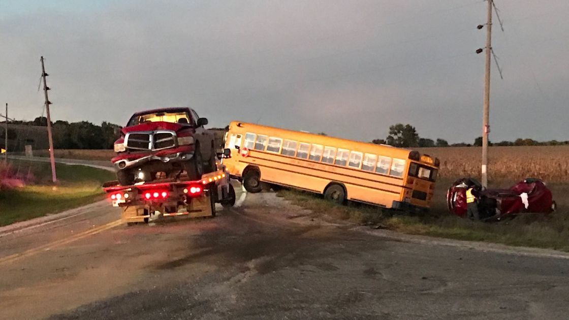 scj's tweet photo. #icymi - Crash involving school bus leaves one dead near #Correctionville https://t.co/XVLkI1fHas https://t.co/RBg6OW8GZ1
