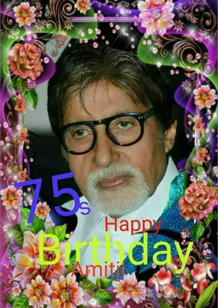 75th... Happy birthday to Amitabh Bachchan sir... 