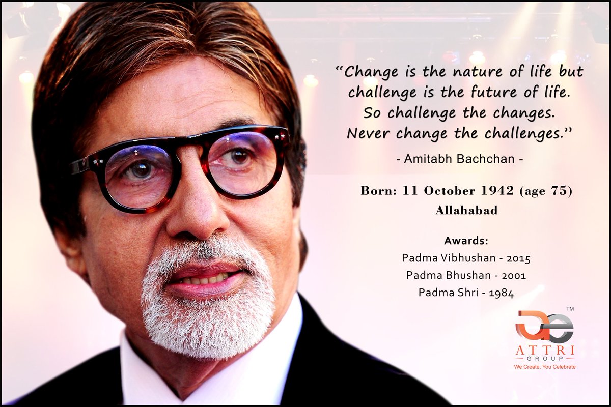 attri_events's tweet photo. Happy Birthday to the living legend #Shahenshah of #Bollywood. 
For any celebrity requirement, Contact  Attri Events™ Pvt. Ltd. 
#attri https://t.co/jnrAE2PARi
