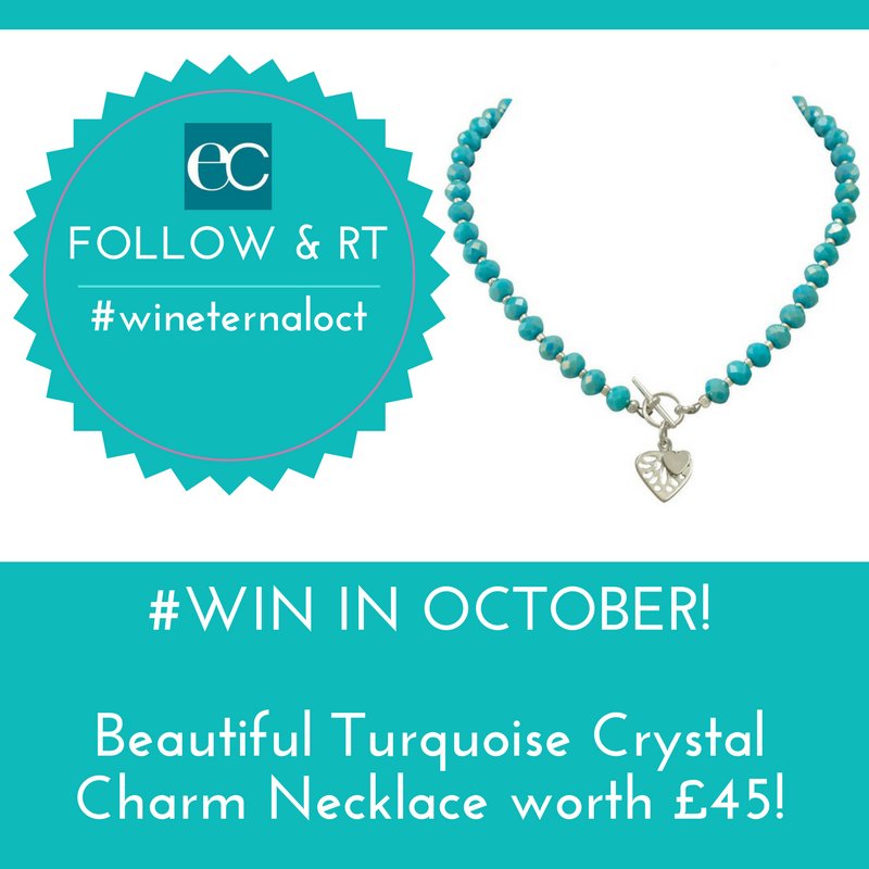 Eternal_Collect's tweet photo. 🍂October #Giveaway🍂

#Follow / #RT to #win turquoise crystal charm necklace worth £45

Ends 31/10/17 🇬🇧ONLY

#wineternaloct #winitwednesday https://t.co/73ov4KgYWc