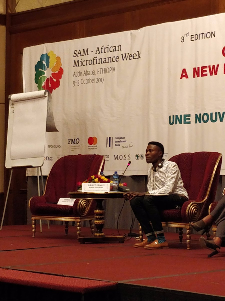 Jefren Agrifend's <a href="/Sirjeff_D/">SIR JEFF⚡🇹🇿</a> advises banks to host challenges to identify high potential ag enterprises at #sam2017's <a href="/MastercardFdn/">Mastercard Foundation</a> panel.
