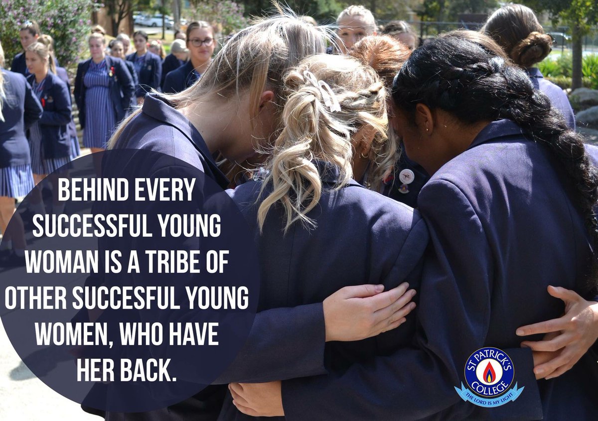 SPC_StPats's tweet photo. Sisterhood. Everyday at St Pat's. A place where all belong. #dayofthegirl #stpats #allgirls #empower #Sisterhood https://t.co/WFgDx0VlwY
