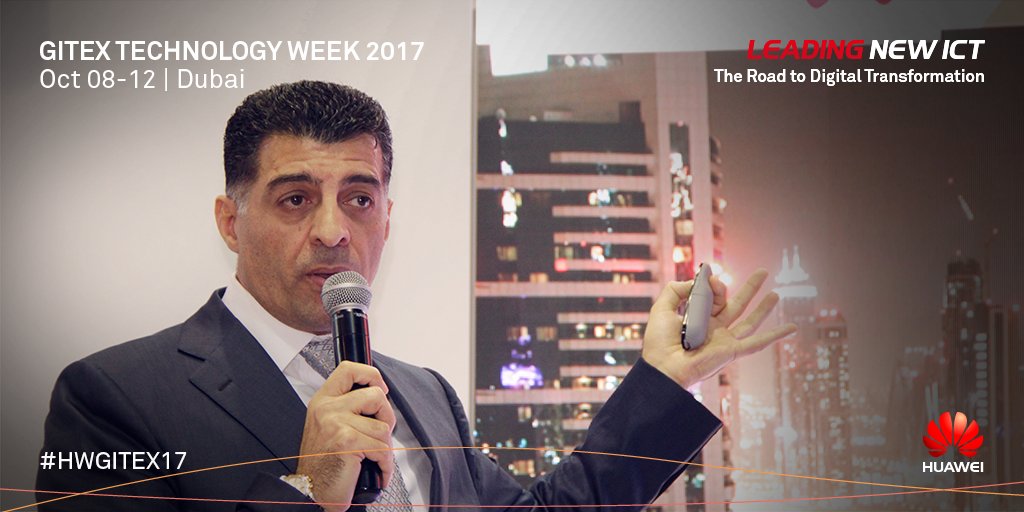 Huawei_ME's tweet photo. Russell Hammad, @_ZenithTech discusses how they are bridging the physical &amp; digital security footprint divide with #Huawei #HWGITEX17 https://t.co/vbcPxhQmSI