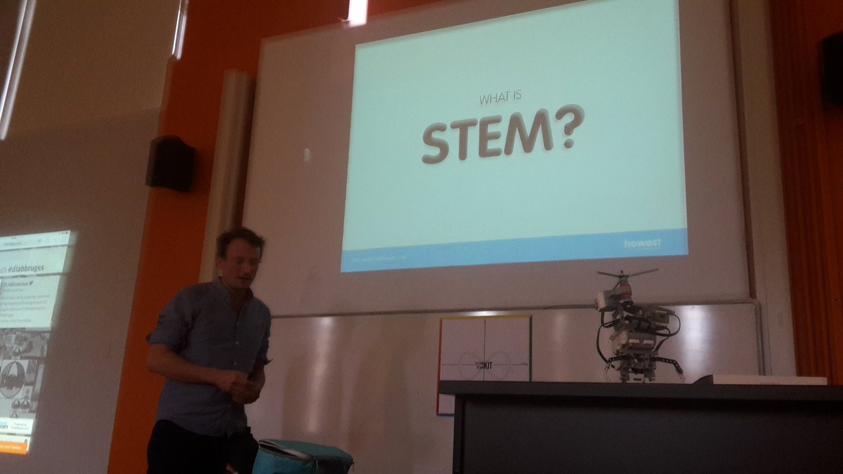 Dlab international playdate <a href="/Bruges/">Jose Bruges Romero</a> Dimitri Govaert on howest STEAM vision #dlabbruges #dlab_erasmus #howest #howestbaso