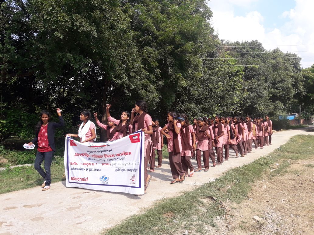 Every girl has the right to learn Educate girls #dayofthegirlchild celebrating International Day of  Girl Child in schools <a href="/ActionAidIndia/">ActionAid Association</a>