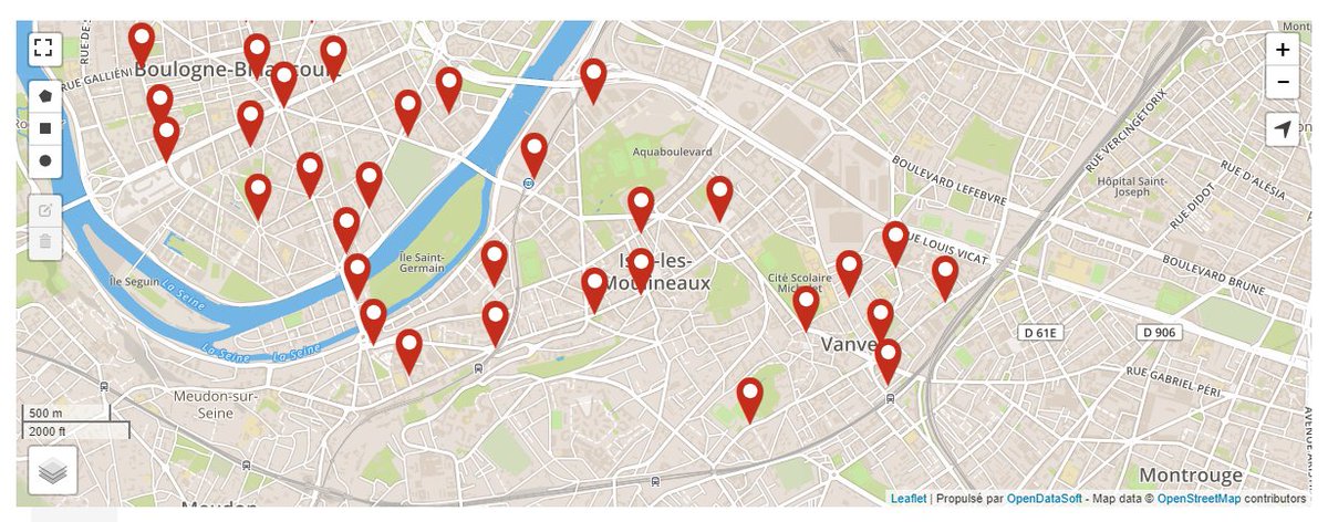 data_issy's tweet photo. @Issylesmoul @smoovengo Découvrez en #opendata les stations Velib actuelles sur le territoire de Grand Paris Seine Ouest @GPSO_SeineOuest #DataIssy https://t.co/x0a2fY2POS