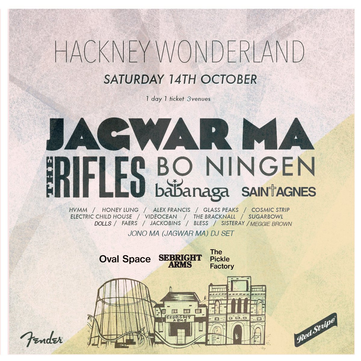 Hackney_Wonder's tweet image. THIS SATURDAY
Multi venue one day music festival
Tickets &amp;gt; bit.ly/HackneyWonderl…