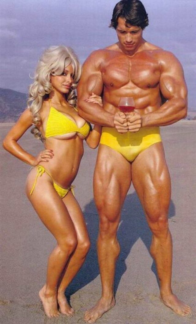 winewankers's tweet photo. CAPTION CONTEST: What is Arnold Schwarzenegger thinking? #Wine - ner revealed in 24 hours. https://t.co/QWpbbk8va9