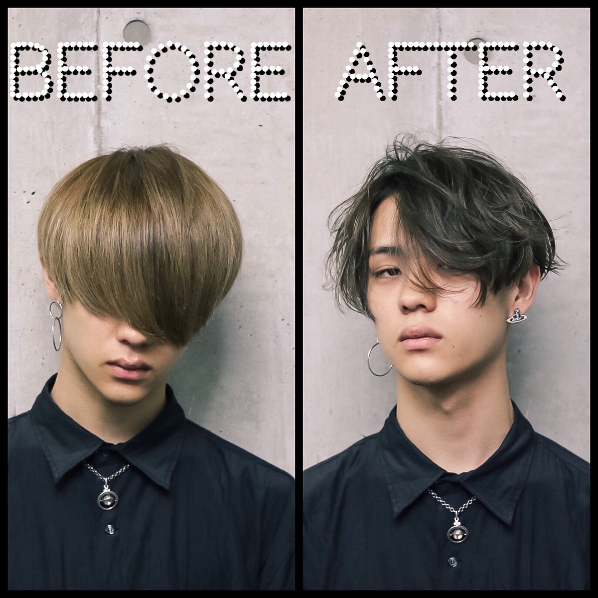 峰田大暉 Before After 髪型 髪色で変わる雰囲気