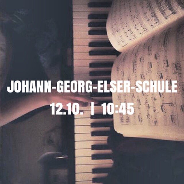 Morgen sind wir in der Johann-Georg-Elser-Schule! Wieder warten ein geiles Konzert &amp; Gutscheine für einen Probemonat auf euch! Kommt vorbei!