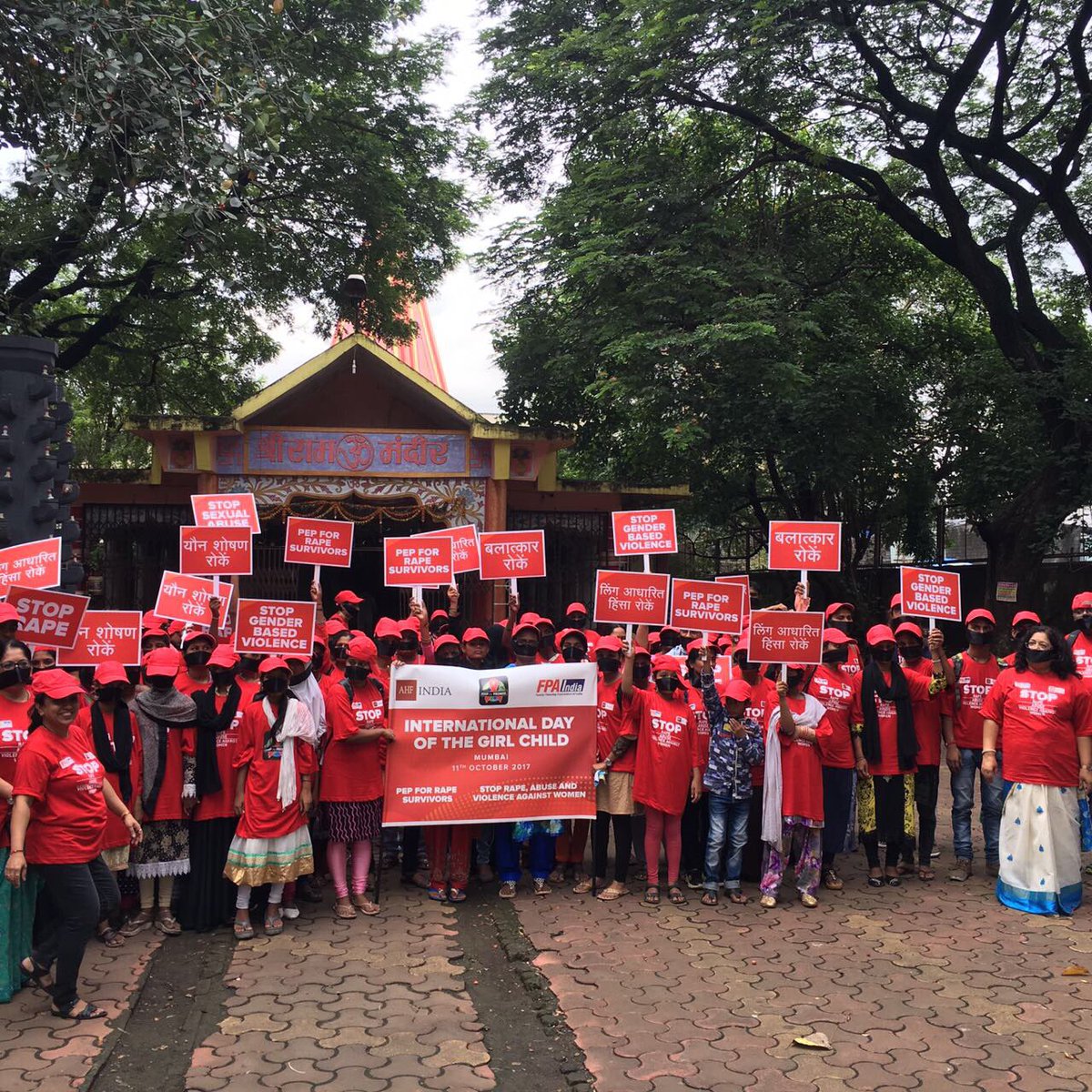 AhfIndiacares's tweet photo. Highlights from the ‘Silent Rally’. Thank you all for your support! #DayOfTheGirl #AHFSilentProtest https://t.co/EFcgr26vtV