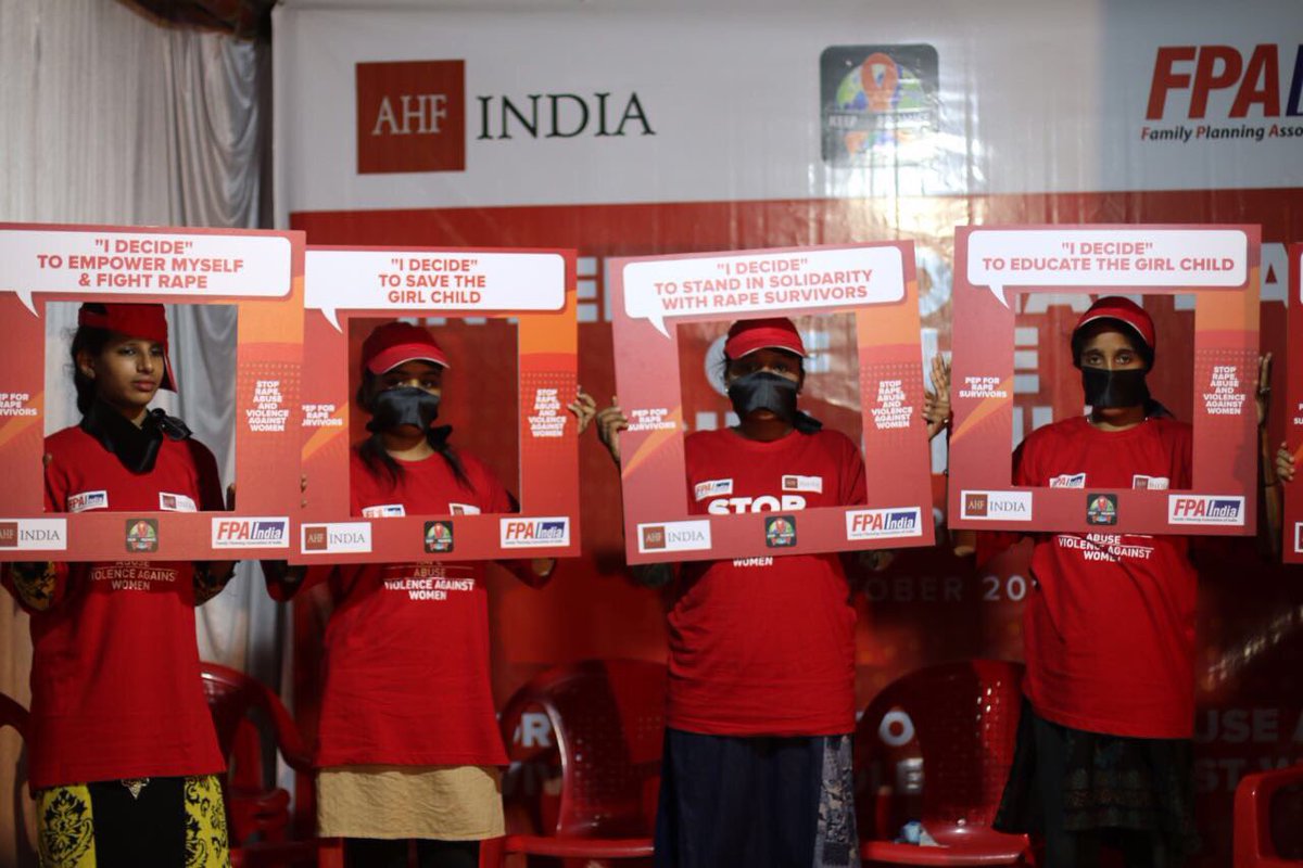 AhfIndiacares's tweet photo. Highlights from the ‘Silent Rally’. Thank you all for your support! #DayOfTheGirl #AHFSilentProtest https://t.co/EFcgr26vtV