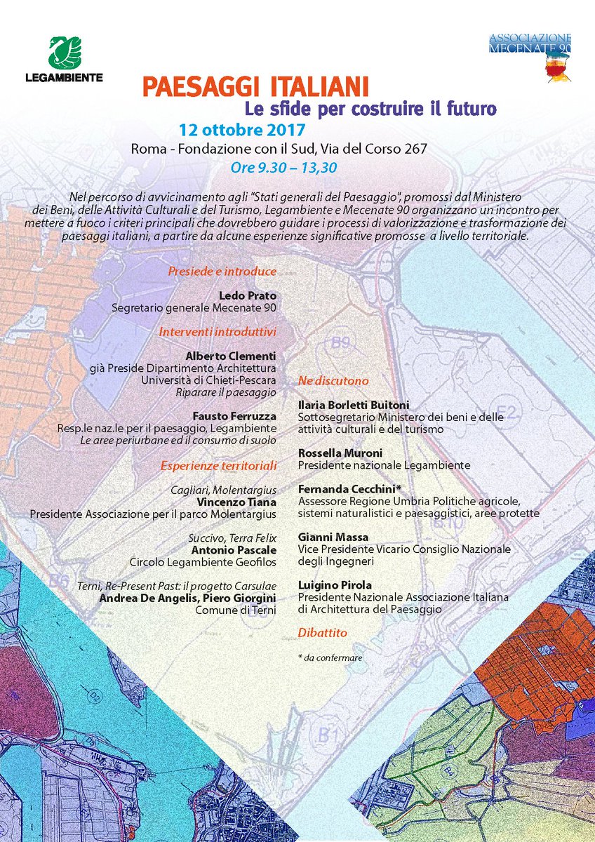 Legambiente's tweet photo. #Agenda: domani a Roma "PAESAGGI ITALIANI, Le sfide per costruire il futuro", appuntamento in avvicinamento a Stati generali del Paesaggio https://t.co/B32lDj1j1Q