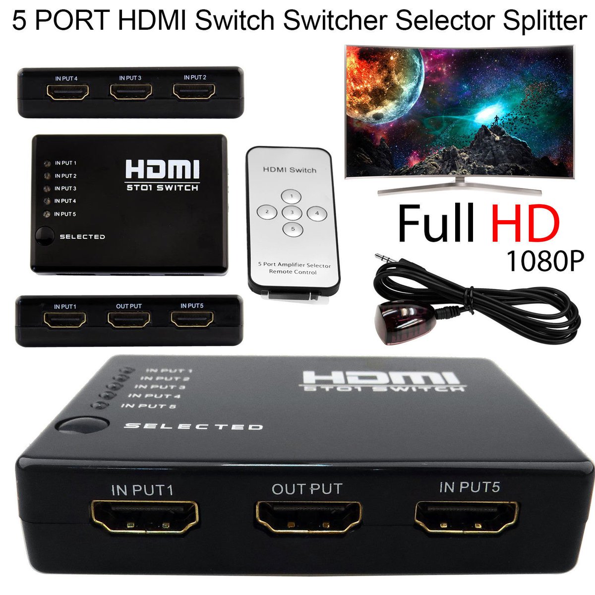 ericashifter's tweet photo. Uk Online Buy Latest 5 Port 1080P Video #HDMISwitch Switcher Splitter for HDTV DVD PS3 + #IRRemote

Buy It Now https://t.co/INwYii5VTJ https://t.co/UUrbcy1Qmd