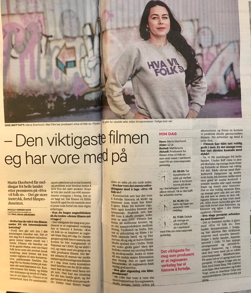 merfilm's tweet photo. I dag er FNs internasjonale #jentedag! Vi arrangerer jentevisninger av #hvavilfolksi m/introduksjon av @FNsambandet i flere byer! https://t.co/jlBqIqRrRV