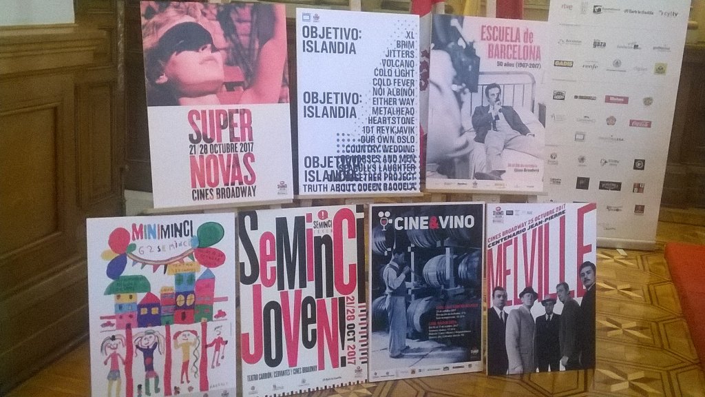 Valladolid ya huele a cine. Estos son los carteles de las secciones de la SEMINCI de este año. Quedan 10 días.