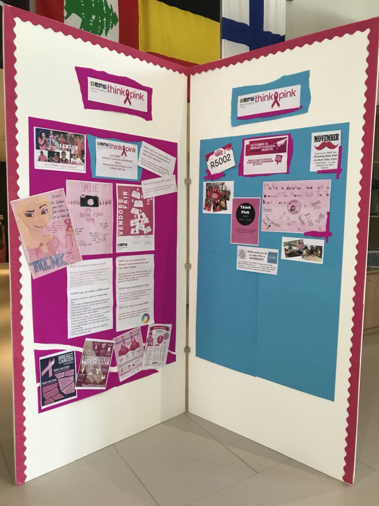 crimmer24's tweet photo. Thinking Pink to raise awareness thanks to the ACTION driven Gr5’s @GEMS_Singapore #gemsinspire @paulwork14 @saabrinatan @simonedivers https://t.co/jXfUdjkAd6