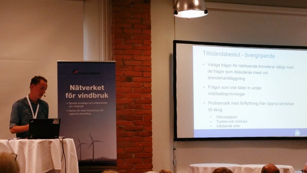 Dålig korrelation mellan intressant frågor för närboende och det som diskuteras under handläggningen #vind2017